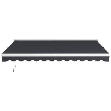 Electric folding arm awning, 4x3m, Remote controlled, Grey