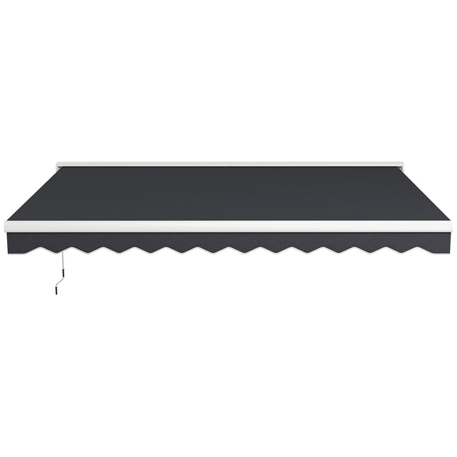 Electric folding arm awning, 4x3m, Remote controlled, Grey
