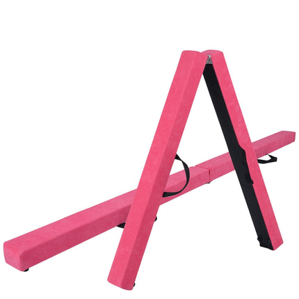 Folding Balance Beam, 7 Ft, Solid Wood Base, Anti-Slip