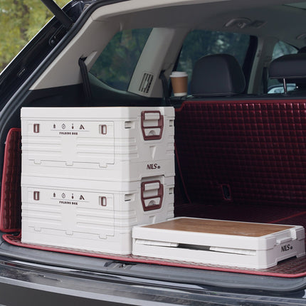 Folding Camping Box with Lid – 2-in-1 Storage Solution