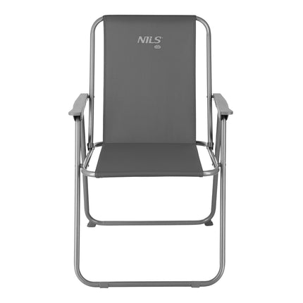 Folding Camping Chair, Gray, Portable, Lightweight