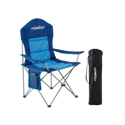 Folding Camping Chair, High Back, Cup Holder, Carry Bag