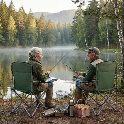 Folding Camping Chairs Set Of 2 – With Carry Bag