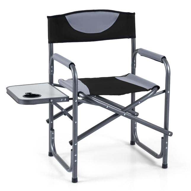 Opvouwbare campingstoel met bijzettafel, draagvermogen 180 kg