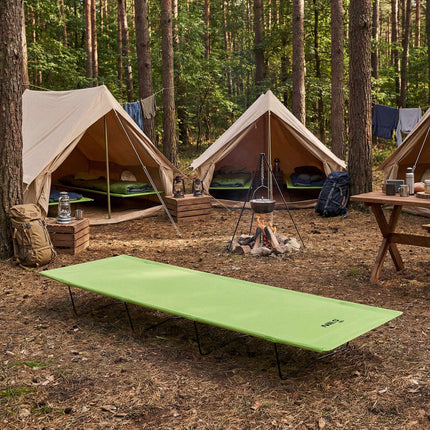 Folding Camping Cot, Steel Frame, 190x60 cm, 110 kg