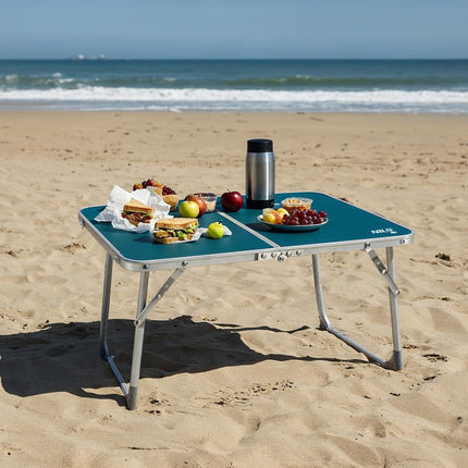 Folding Camping Table, Low Height, Blue