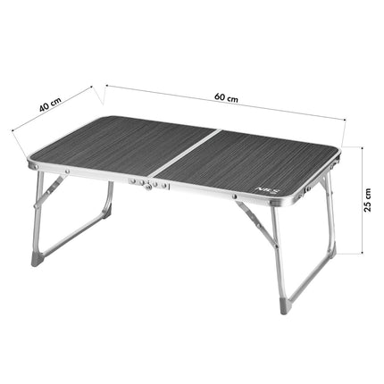 Folding Camping Table, Low Height, Dark Grey