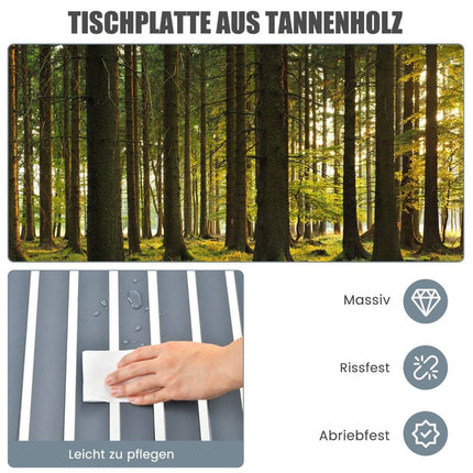 Folding Camping Table with Carry Bag for Beach Picnics & Fishing Trips Gray