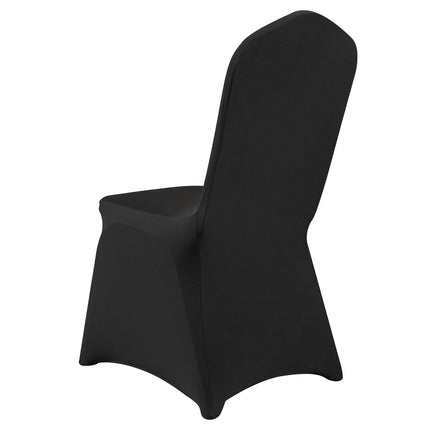 Folding Chair Covers, Stretch Spandex, Washable, 50-Pack Black