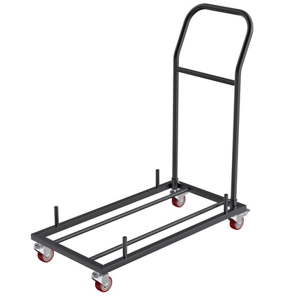 Folding Chair Dolly Cart, 12-Chair Capacity, 4 Casters
