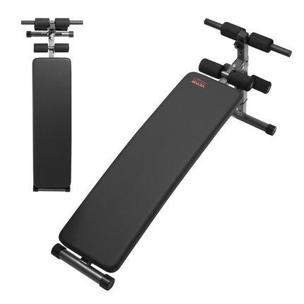Folding Decline Ab Bench – 5-Level, 226 kg Capacity