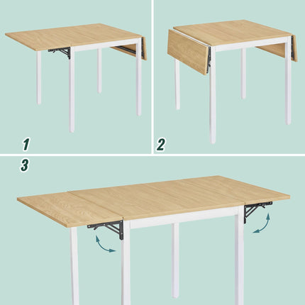 Folding Dining Table for 2–4, Space-Saving Design