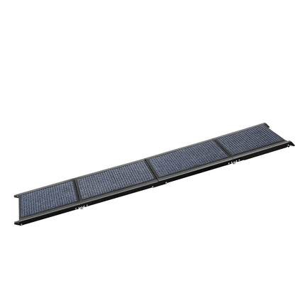 Folding Dog Car Ramp, 71 in, 250 lb, Non-Slip Felt