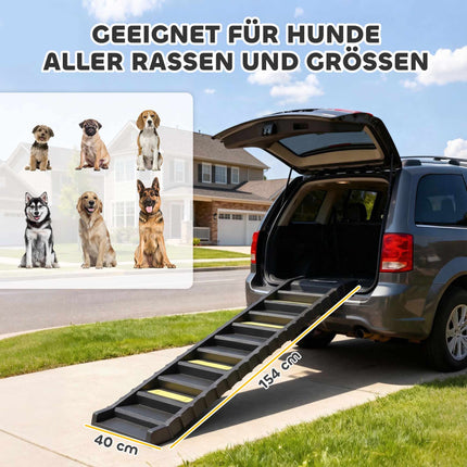 Folding Dog Ramp for Cars & SUVs, Non-Slip, 68kg Capacity