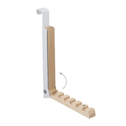 Folding Door Hanger Set, Metal & Wood, Space-Saving