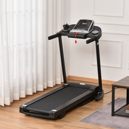 Foldable electric treadmill 500W with LED Display & Holder