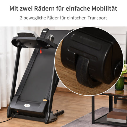 Foldable electric treadmill 500W with LED Display & Holder