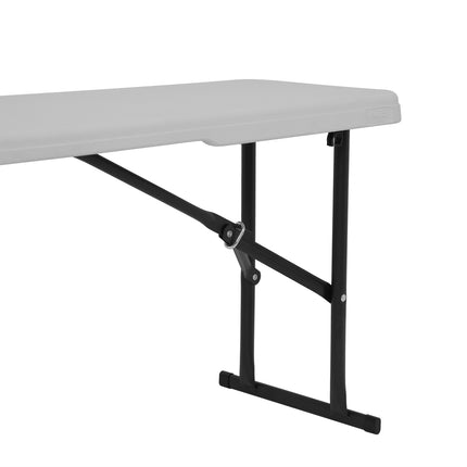 Folding Garden Bench, White, 180 cm