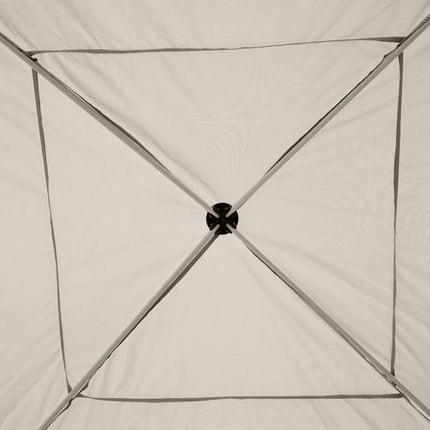 Collapsible Gazebo tent with side walls, Carry bag, 3x3M Beige