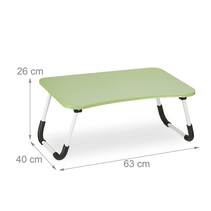 Folding Green Lap Desk – Laptop Bed Tray with Storage