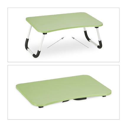 Folding Green Lap Desk – Laptop Bed Tray with Storage