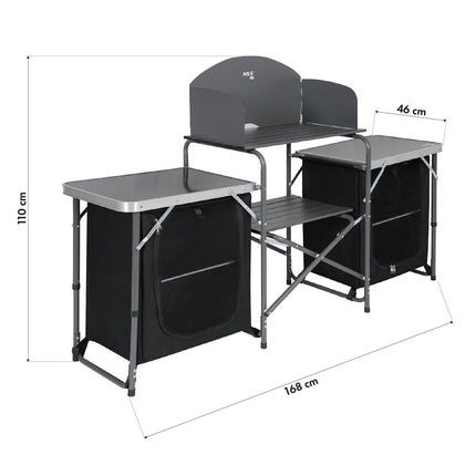Folding Kitchen Travel Cabinet with Cover