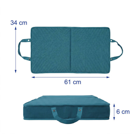 Folding Knee Pad, Dark Green Foam, Portable & Durable