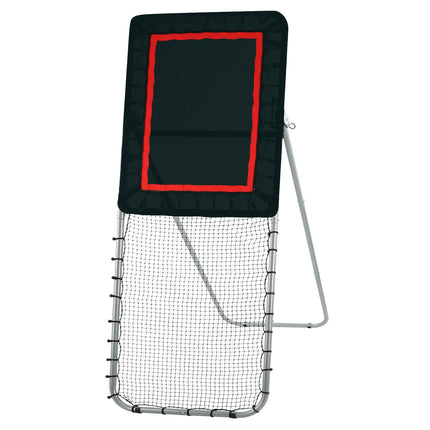 Folding Lacrosse Rebounder Net, 3x8 Ft, Adjustable Angle