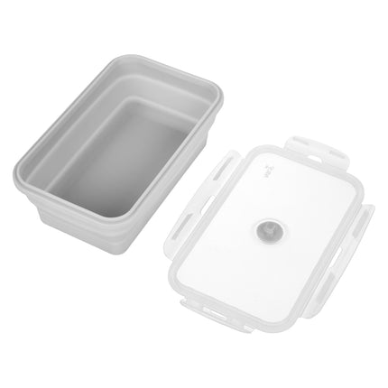 Folding Lunch Box, Grey, 1200ml Capacity