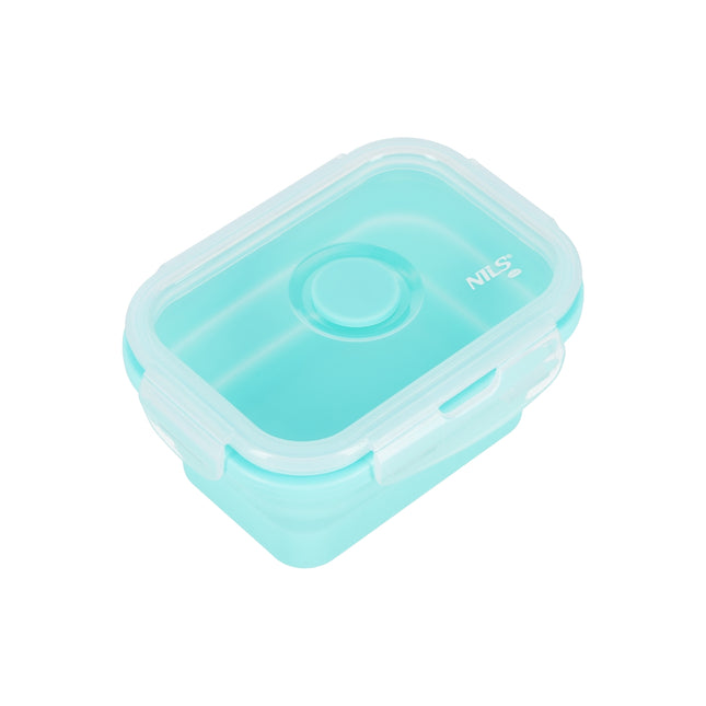 Opvouwbare lunchbox, mintgroen, 355 ml, compacte verpakking