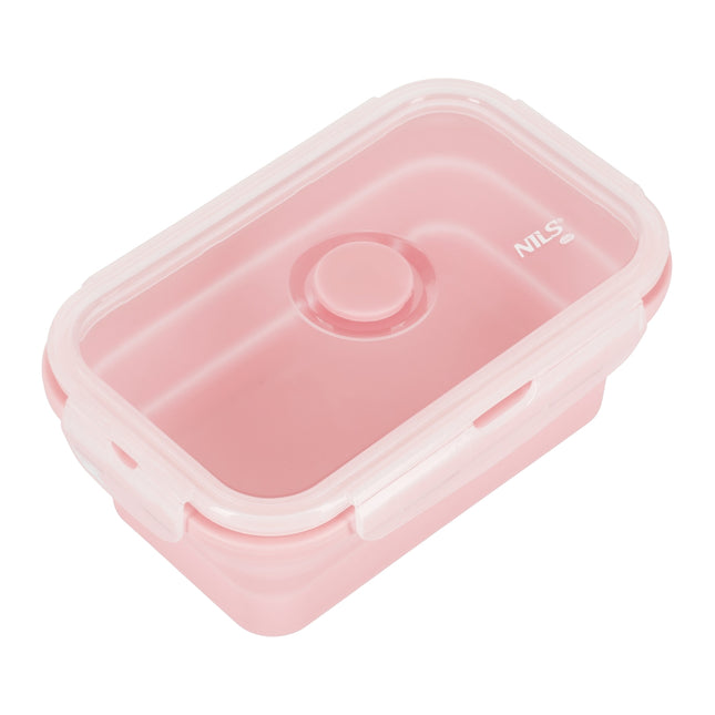 Opvouwbare lunchbox, roze, 500 ml inhoud