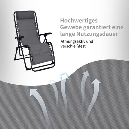 Folding Reclining Patio Chair Set, 2 Chairs and Table