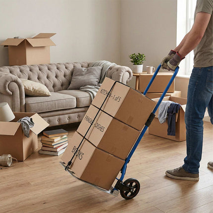 Folding Sack Truck, 120kg Capacity, Steel Frame