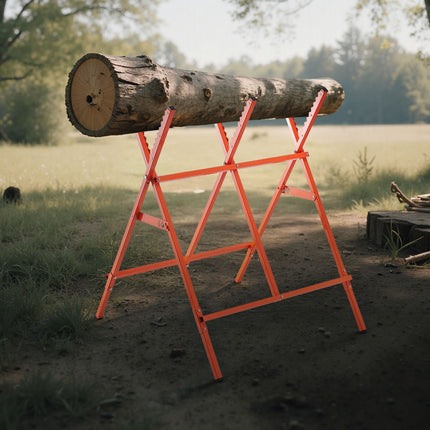 Folding Sawhorse, Adjustable Height, 260 lb Capacity