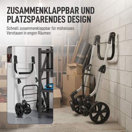 Folding Shopping Cart, 46L Bag, Cooler, Adjustable Handle
