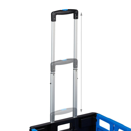 Folding Shopping Trolley with Lid, 35kg Capacity