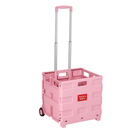 Folding Shopping Trolley with Telescopic Handle, 35kg Capacity