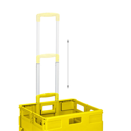 Folding Shopping Trolley with Telescopic Handle, 35 kg Capacity