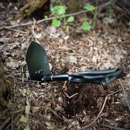 Folding Shovel with Carrying Case, Compact, Lightweight