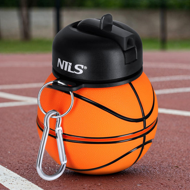 Opvouwbare siliconen beker 550 ml - basketbalontwerp