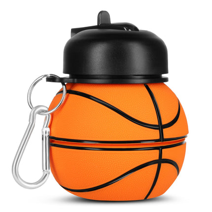 Folding Silicone Cup 550ml – Basketball Design