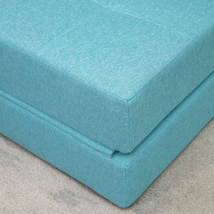 Folding sofa bed Chair, 2-in-1 guest bed with pillows, blue