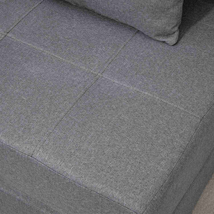 Sofa bed chair - 2-in-1, dark grey, 100 kg capacity