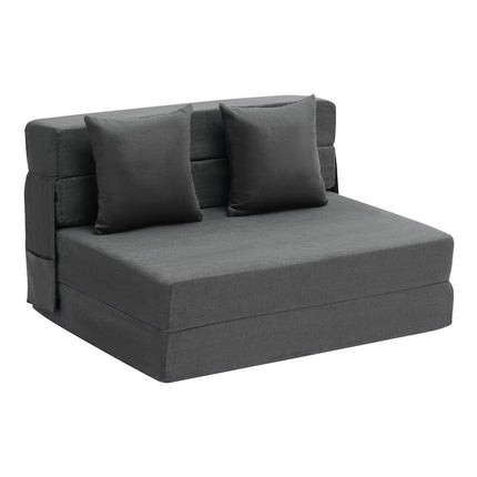 Folding Sofa Bed, Twin 3-in-1 Memory Foam with Pillows