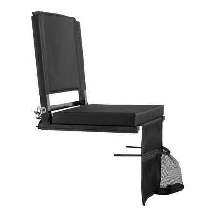 Folding Stadium Seat With Back Support, Cushion, Cup Holder