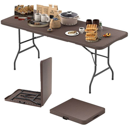 Folding Table 180 x 74 cm, HDPE Top, Safety Lock