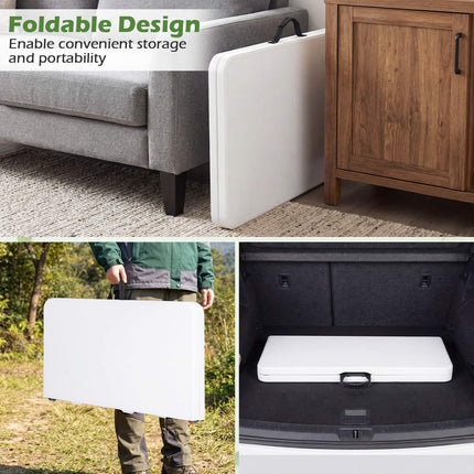 Folding Table 86 cm Square, Carry Handle, Metal Legs