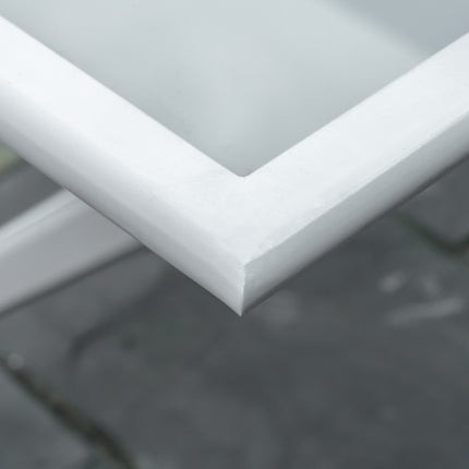 Metal folding table with umbrella hole - 110x70x70cm
