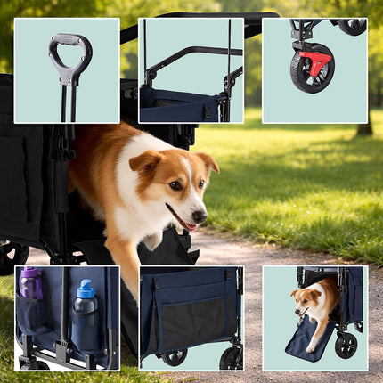 Folding Trolley with Roof, 200L Capacity, 150kg Load