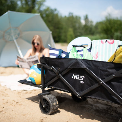 Folding Wagon, Black, 160L Capacity